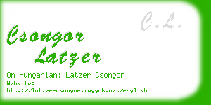 csongor latzer business card